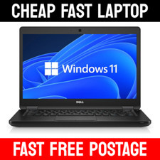 DELL LATITUDE LAPTOP FAST Intel Core i5 8GB RAM 128GB SSD Windows 11 WEBCAM HDMI