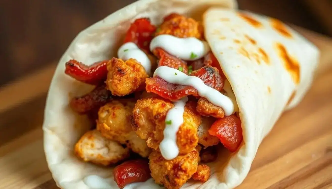 Crispy Chicken Bacon Ranch Wrap for Busy Moms