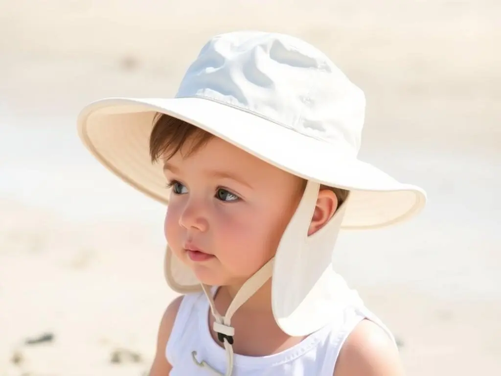 FURTALK Baby Sun Hat with UPF 50+ protection and neck flap