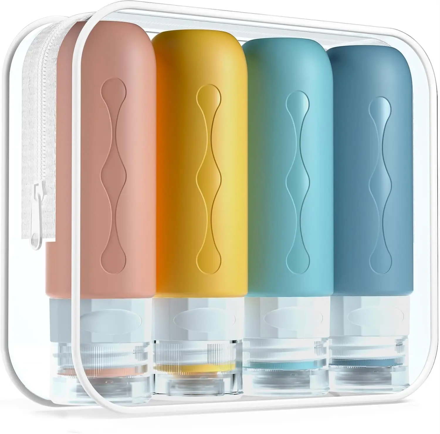 Morfone silicone travel bottles