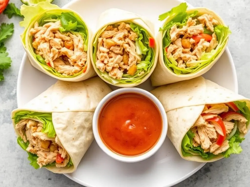 Rotisserie Chicken Wraps with vegetables, a quick dirt cheap dinner for busy moms Rotisserie Chicken Wraps with vegetables, a quick dirt cheap dinner for busy moms
