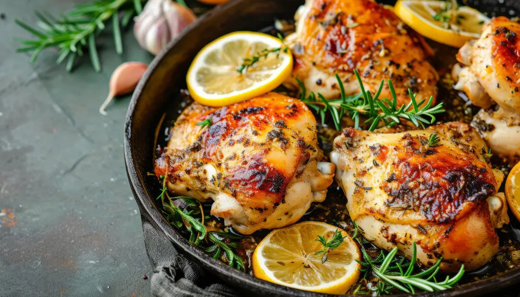 Garlic butter chicken bites + creamy pasta a flavorful dish