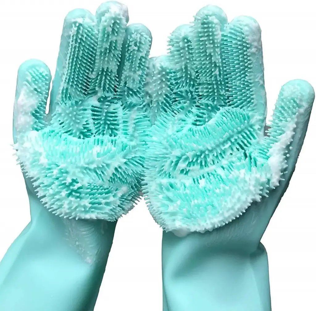 Magic silicone dishwashing gloves