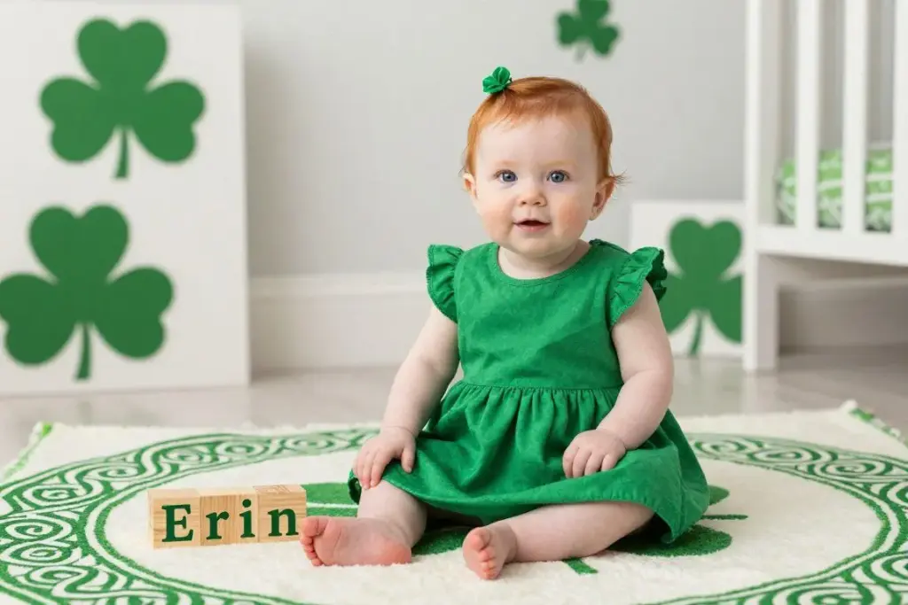 Baby girl named Erin with Celtic-inspired elements