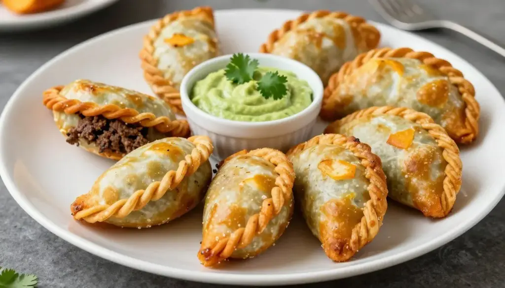 Beef empanadas on serving platter