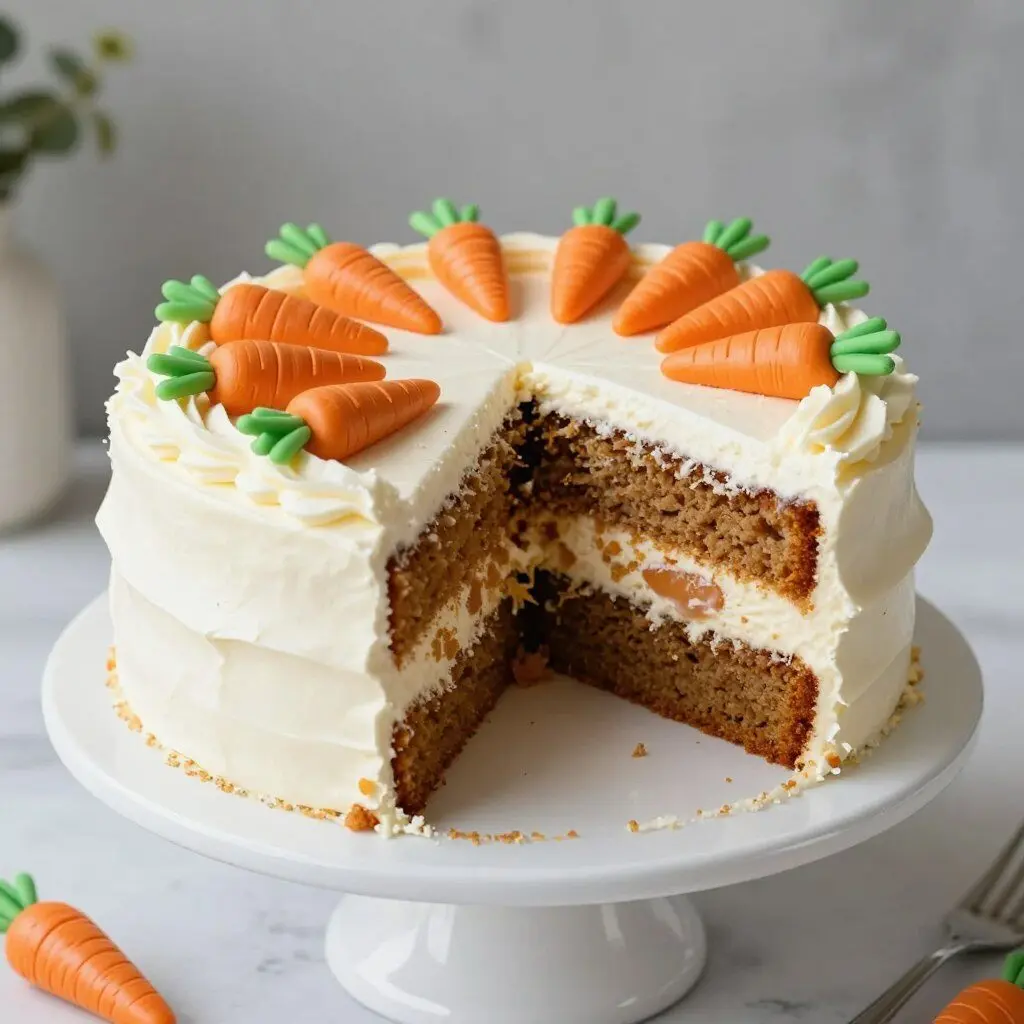Carrot cake with cream cheese frosting