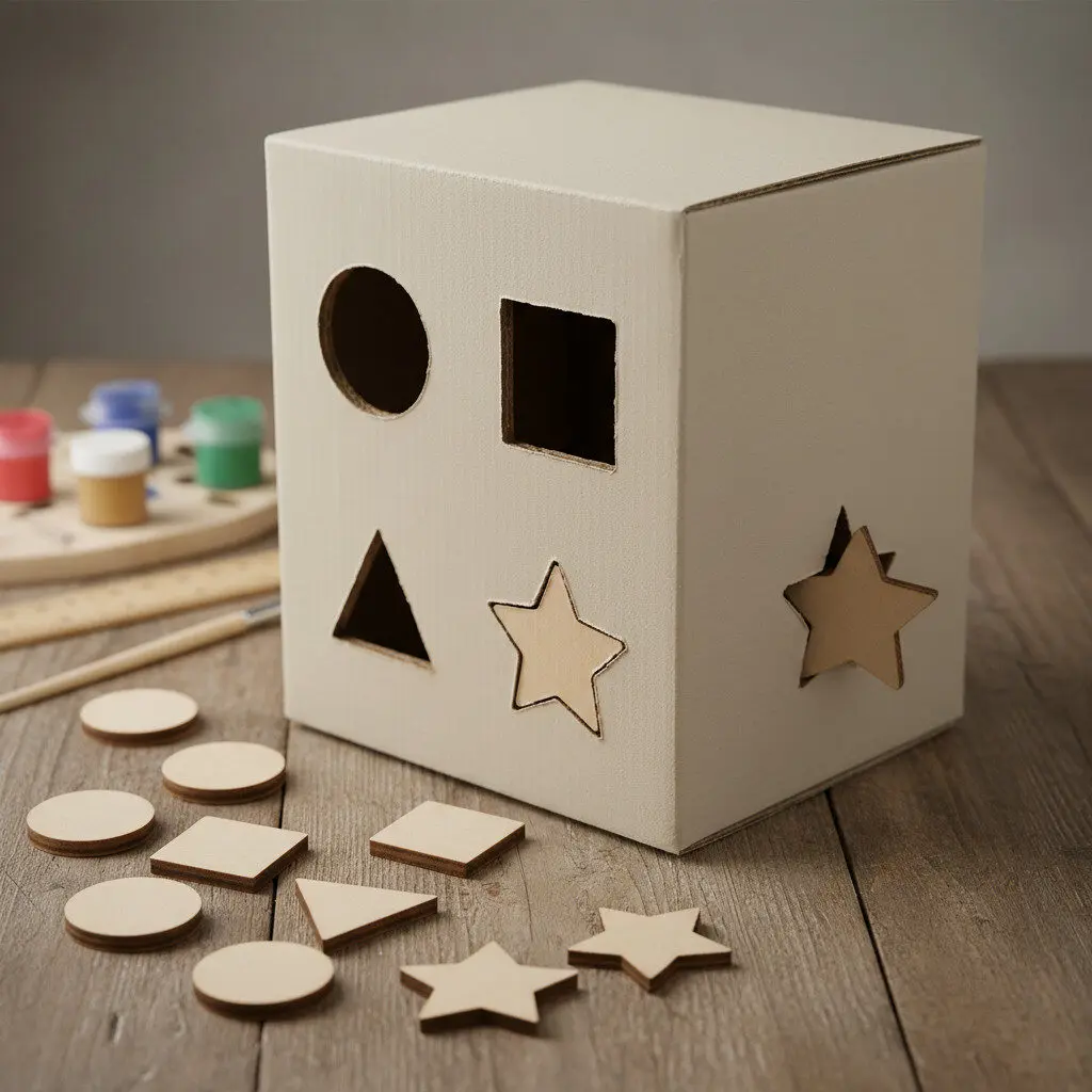 DIY posting box with different shaped slots