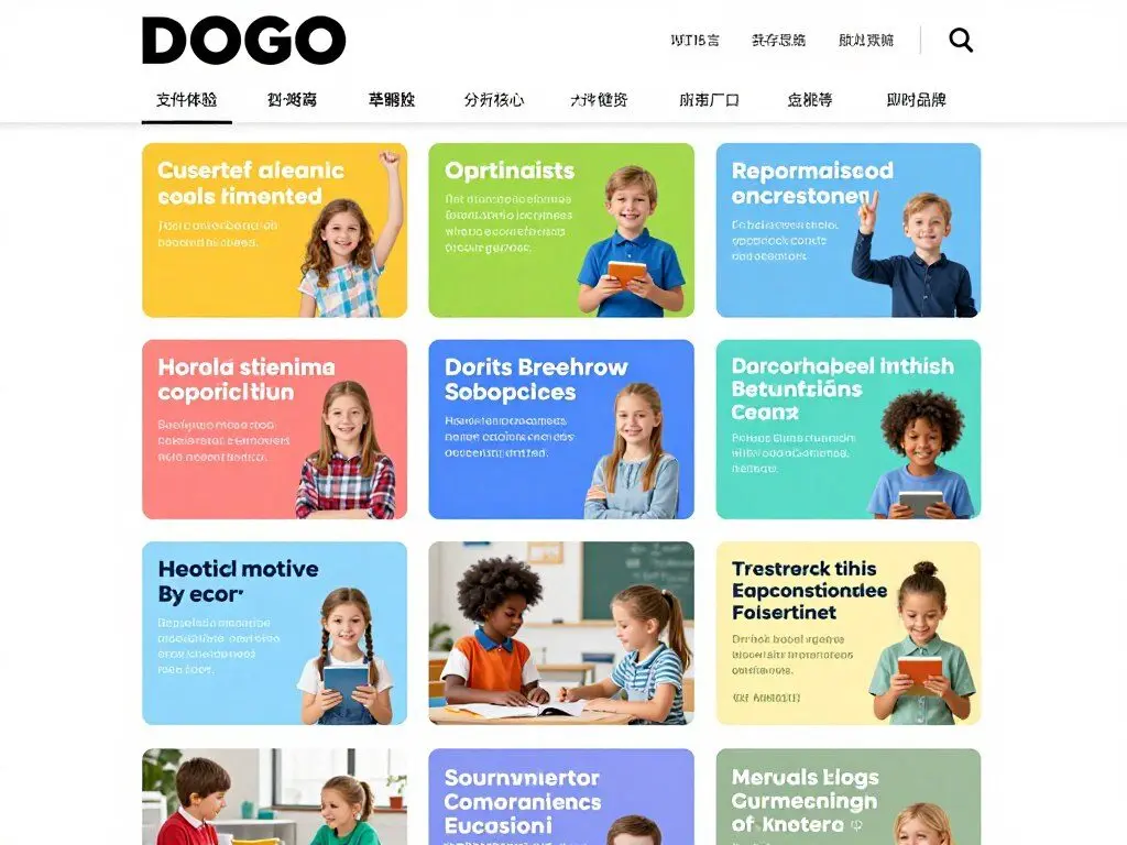 DOGOnews website interface showing current events articles for kids