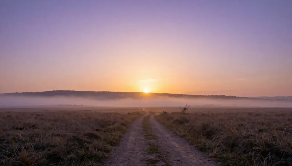 Hopeful sunrise representing new beginning and spiritual journey during Lent season