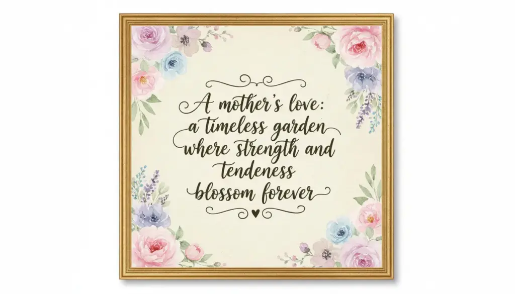 Mother's Day quotes displayed in beautiful calligraphy