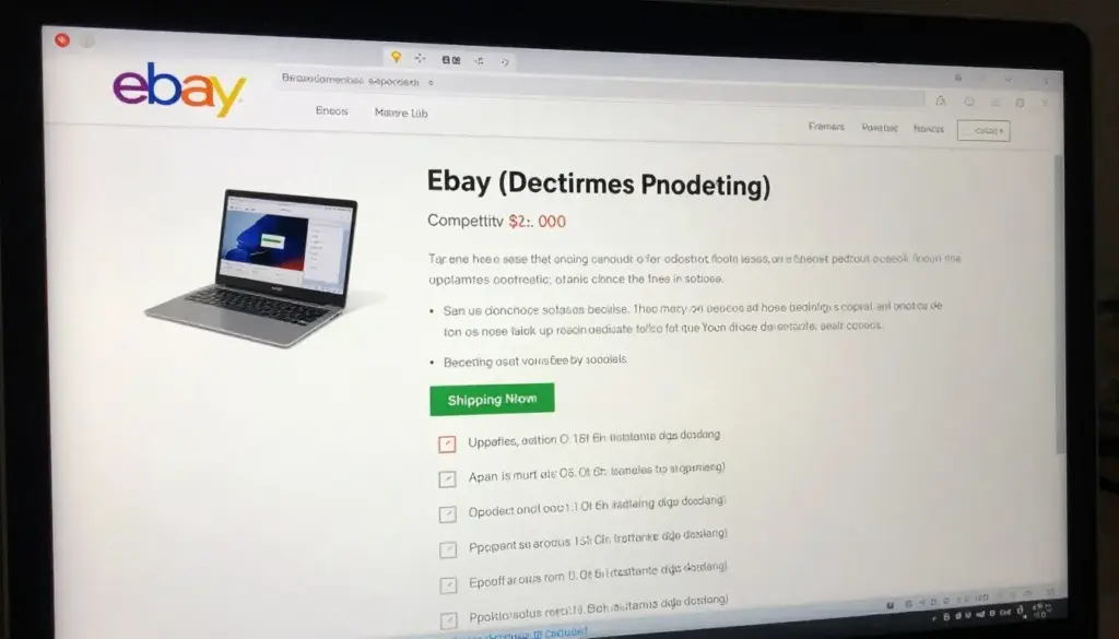Optimized eBay listing with professional photos and detailed description