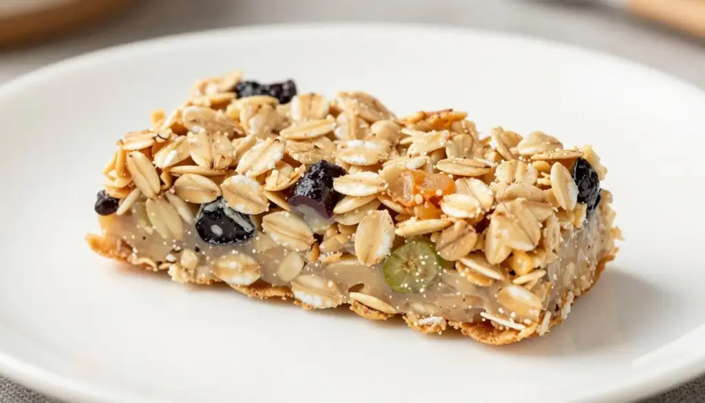 Perfect texture of properly made oatmeal bars