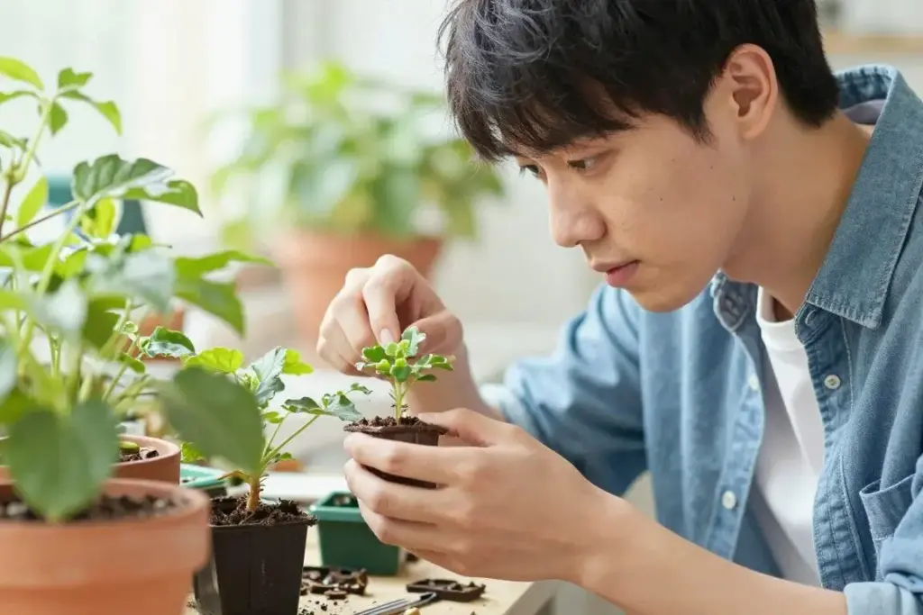 Person discovering new interests and hobbies