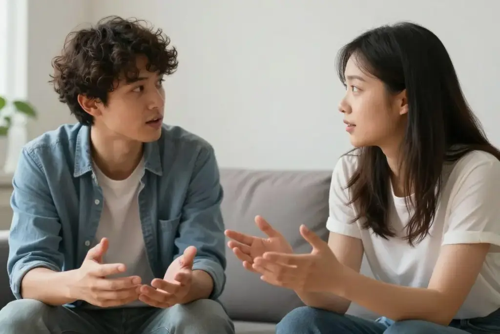 Person practicing authentic communication