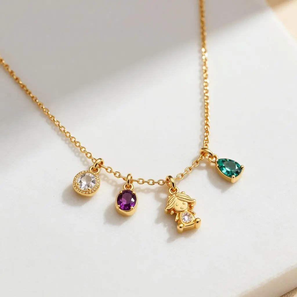 Personalized Mother's Day jewelry with birthstones