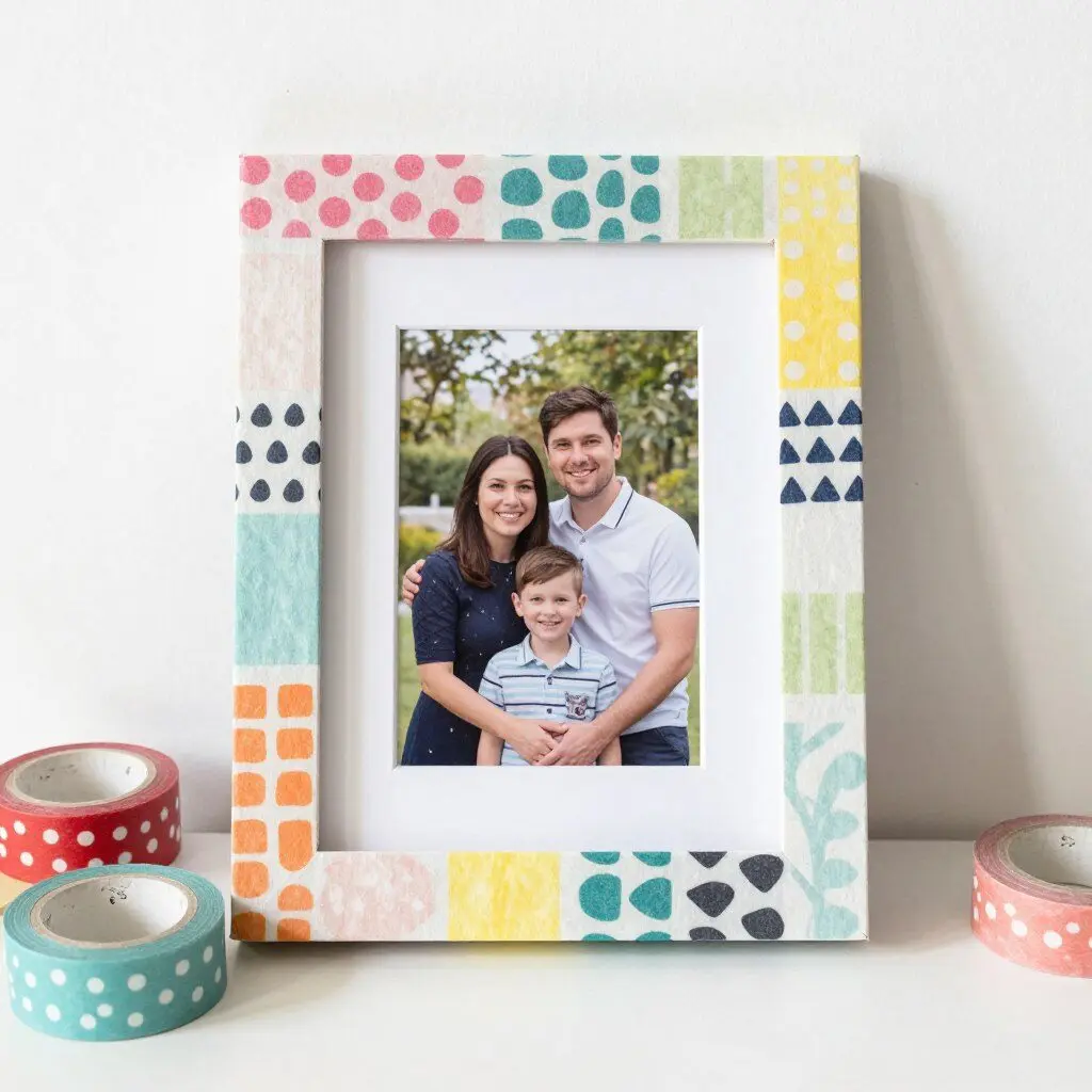Quick decorated picture frame DIY