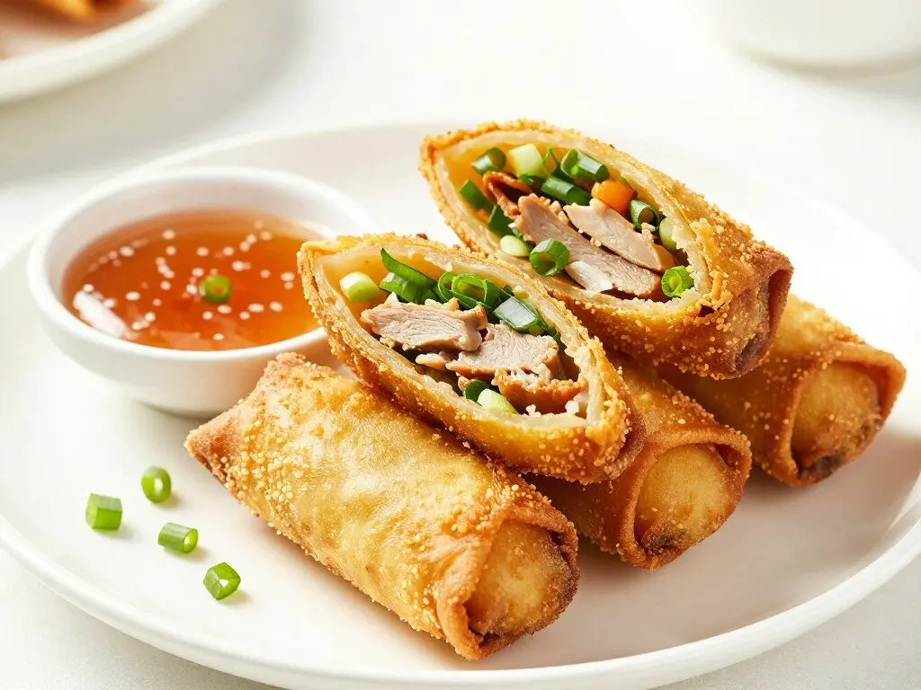 crispy air fryer egg rolls with dipping sauce crispy air fryer egg rolls with dipping sauce