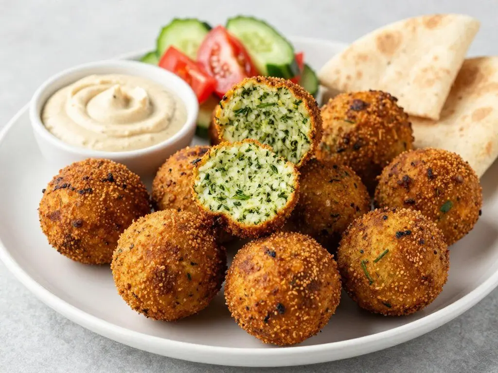 golden crispy air fryer falafel balls golden crispy air fryer falafel balls