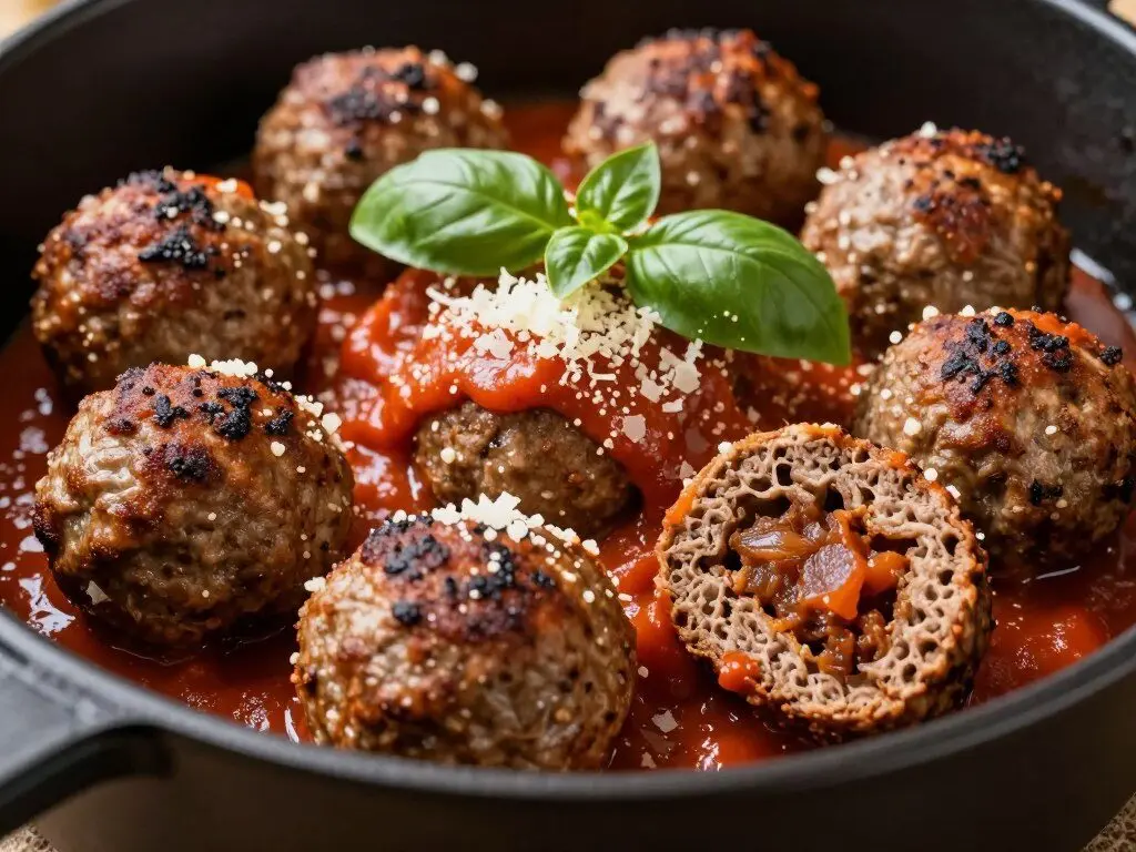 juicy air fryer meatballs with marinara sauce juicy air fryer meatballs with marinara sauce