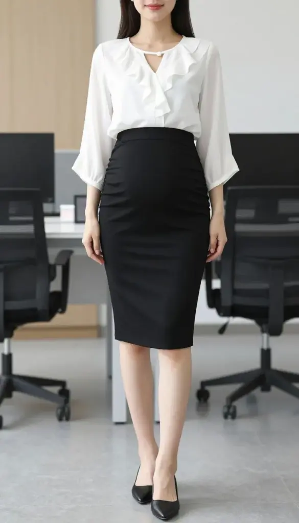 maternity blouse and pencil skirt dressy casual pregnancy outfit maternity blouse and pencil skirt dressy casual pregnancy outfit