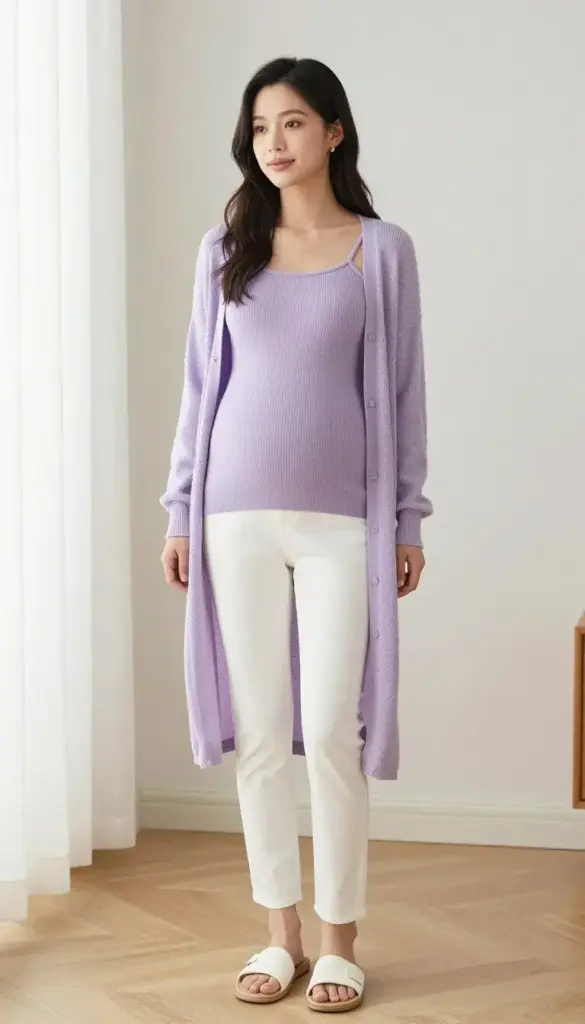 maternity matching set cami and cardigan coordinated pregnancy outfit maternity matching set cami and cardigan coordinated pregnancy outfit