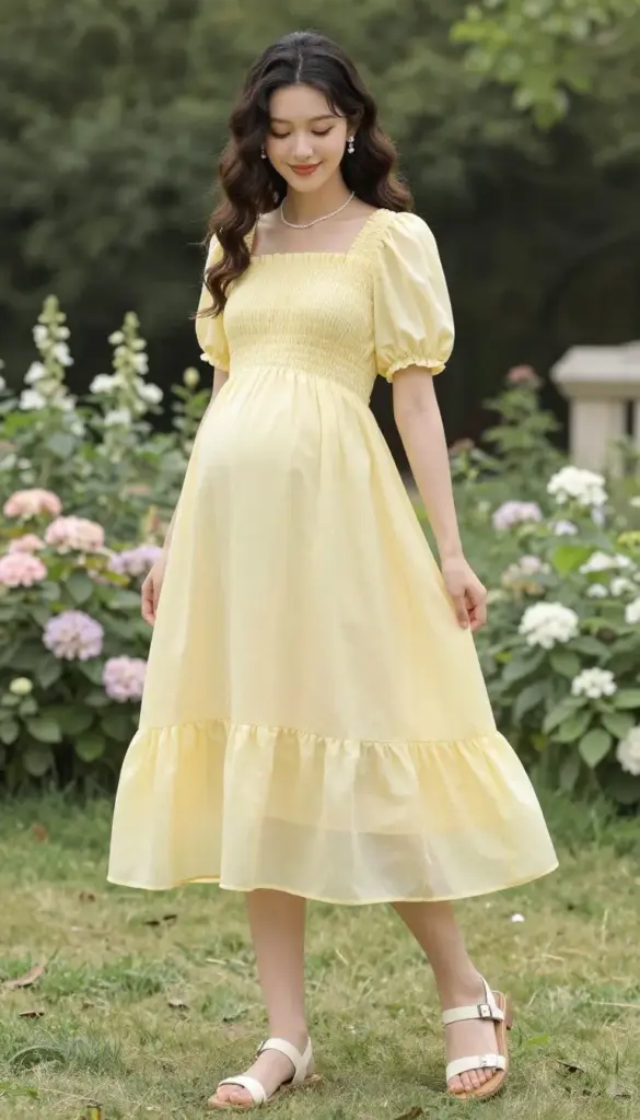 maternity smock dress babydoll style pregnancy outfit maternity smock dress babydoll style pregnancy outfit