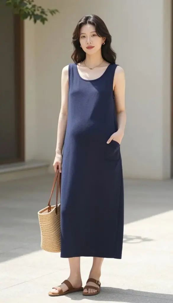 maternity tank maxi dress simple pregnancy outfit maternity tank maxi dress simple pregnancy outfit