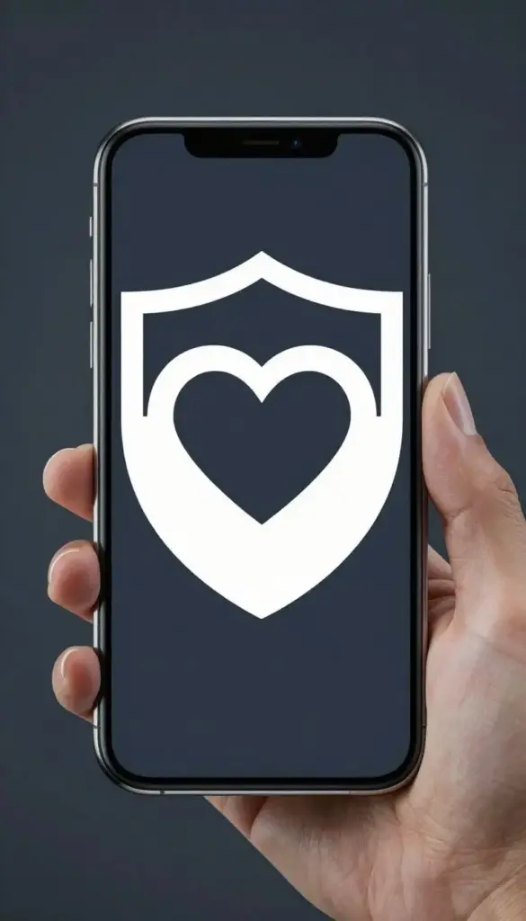 Private intimate media represented by a locked phone screen