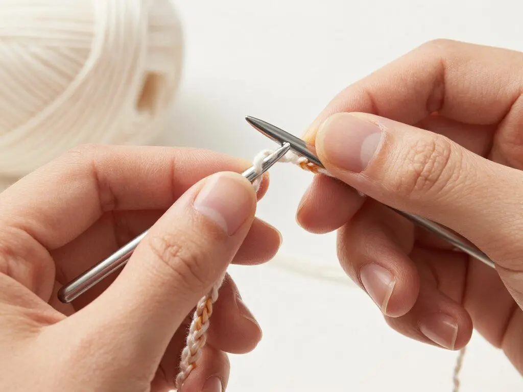 Single crochet stitch worked into a foundation chain