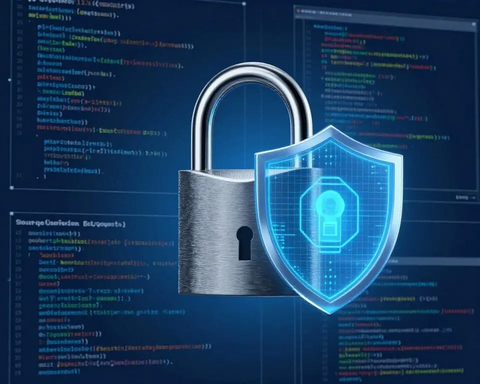 Trade secret product blueprint secured behind a lock