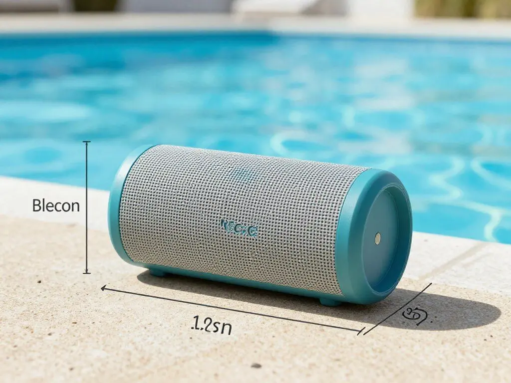 Waterproof portable bluetooth speaker