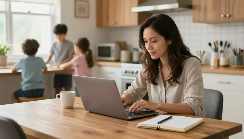 15 Side Hustles for Busy Moms planning flexible work at home