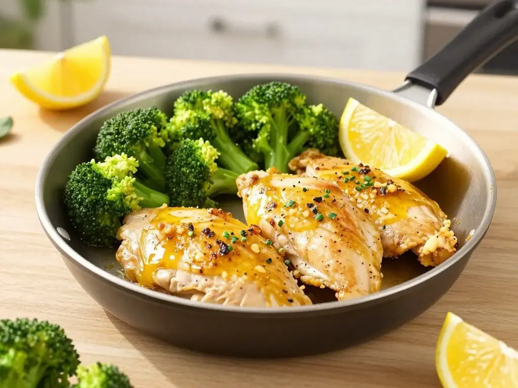 20 Simple Dinner Ideas for Busy Weeknights garlic butter chicken and broccoli