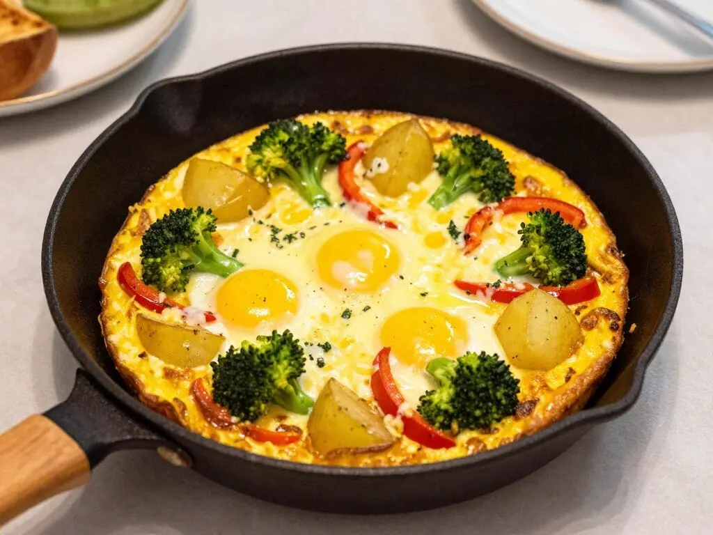 28 Quick & Healthy Dinner Ideas for Kids vegetable frittata with potatoes and cheese 28 Quick & Healthy Dinner Ideas for Kids vegetable frittata with potatoes and cheese