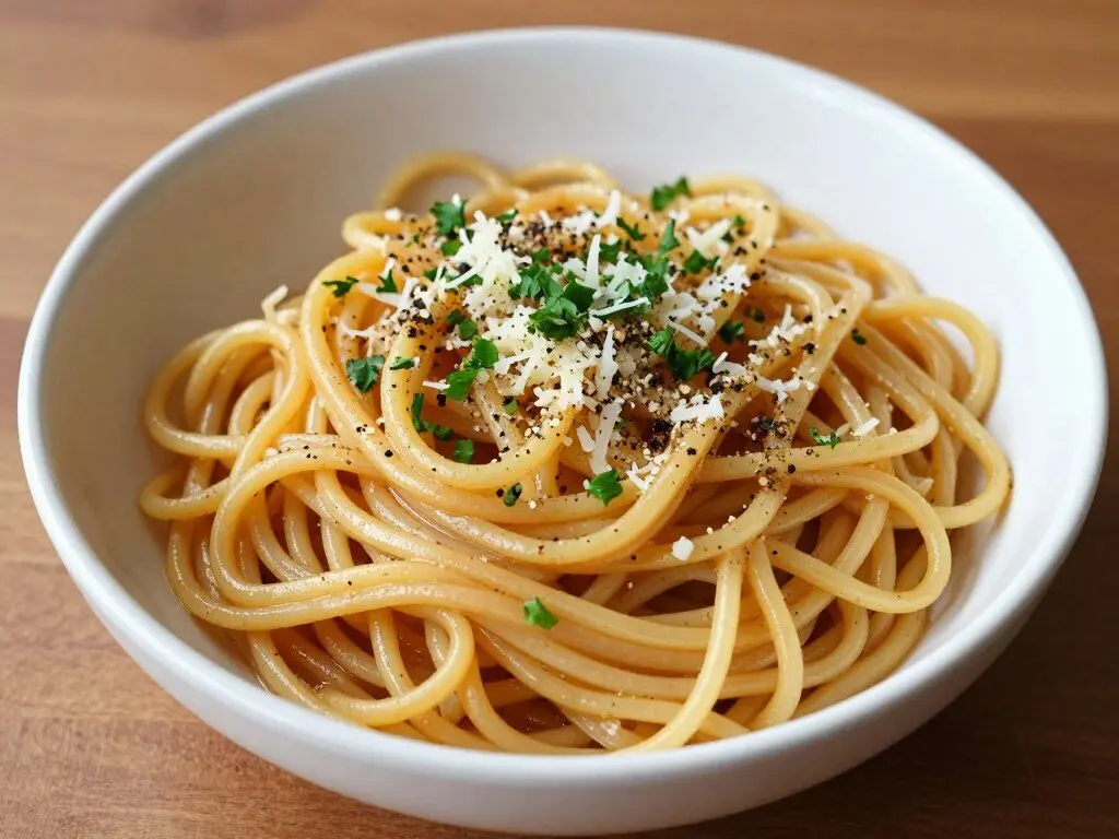 Garlic parmesan noodles in one pot