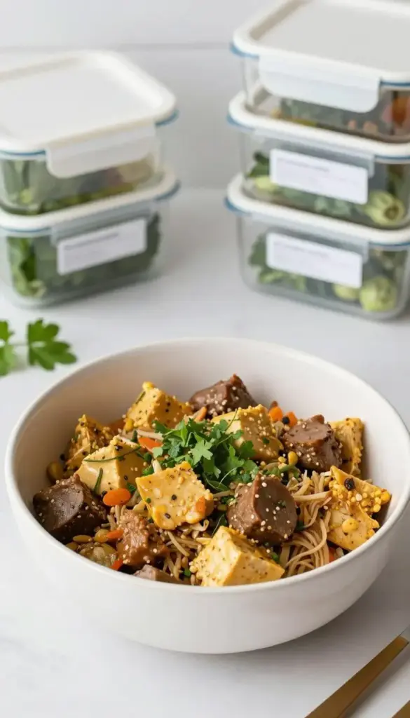 Serving and storing one pot dinner leftovers