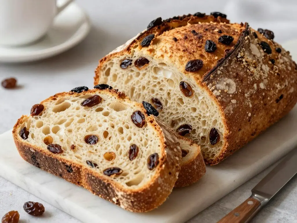 cinnamon raisin sourdough bread
