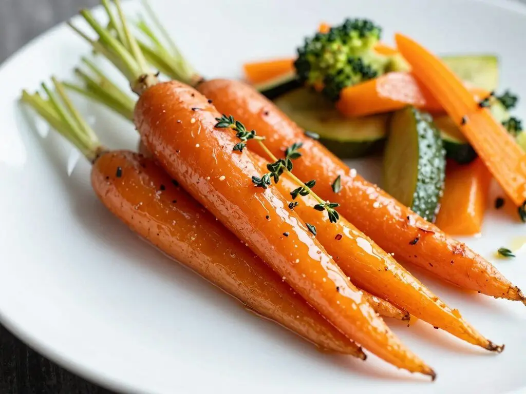 honey roasted carrots with caramelized edges