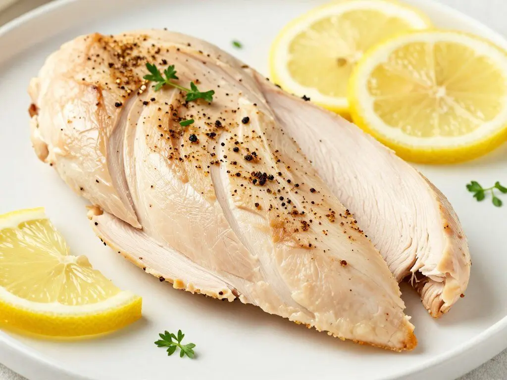 lemon pepper chicken breast with fresh herbs
