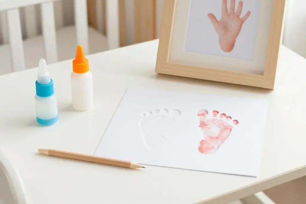 safe baby hand and footprint keepsake kit